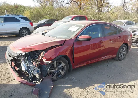 2020 Honda Civic Lx from USA, damaged, VIN 19XFC2F68LE009498